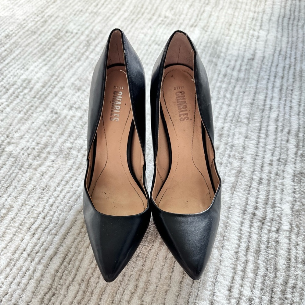 Charles Classic Black Heels Stiletto size 8